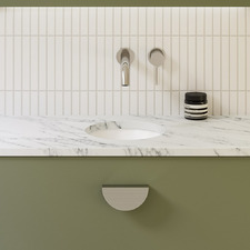 260mm White Round Ceramic Undermount Basin