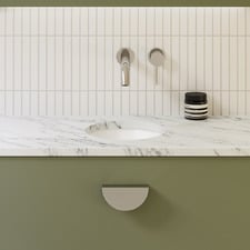 Round 260mm White Ceramic Undermount Basin