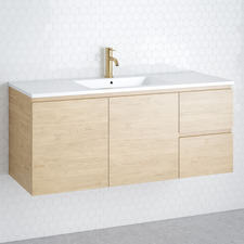 Nevada 1200mm Wall Hung Vanity with Ceramic Countertop