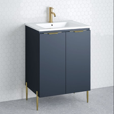 Nevada 600mm Freestanding Vanity with Ceramic Countertop