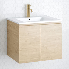 Nevada 600mm Wall Hung Vanity with Ceramic Countertop