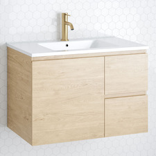 Nevada 750mm Wall Hung Vanity with Ceramic Countertop