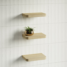 Splice Curved Bathroom Shelf