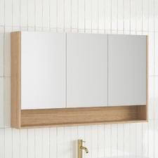 Sanremo 1200mm Mirrored Shaving Cabinet with Open Shelf