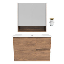 Nevada 750mm Wall Hung Vanity Package with Mirror
