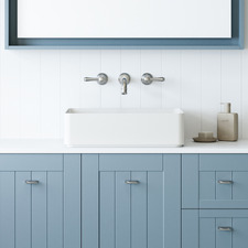 August 500mm Gloss White Above Counter Basin