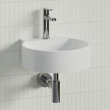 Quay Accessible 400mm Gloss White Composite Wall Hung Basin