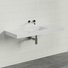 Stadium Accessible 1200mm Gloss White Composite Wall Hung Basin