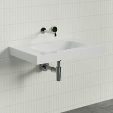 Accessible Stadium 750mm Gloss White Composite Wall Hung Basin