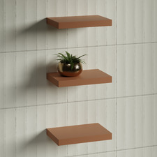 Splice Curved Bathroom Shelf