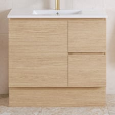 Elemental 900mm Freestanding Single Vanity with Removable Kickboard