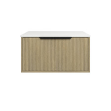 Elwood Dockland 750mm Artic White Wall Hung Single Vanity Unit