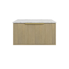 Elwood Dockland 750mm Carrara Wall Hung Single Vanity Unit