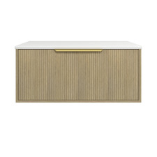 Elwood Dockland 900mm Artic White Wall Hung Single Vanity Unit