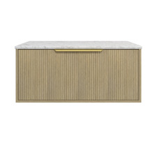 Elwood Dockland 900mm Carrara Wall Hung Single Vanity Unit