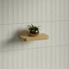 Splice Curved Bathroom Shelf