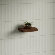 Splice Curved Bathroom Shelf