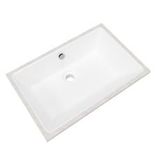 530mm Rectangular Ceramic Undermount Basin with Overflow