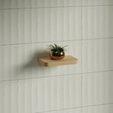 Splice Curved Bathroom Shelf