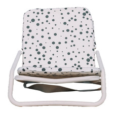 Black & White Spot Deluxe Foldable Beach Chair
