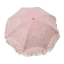213cm Rose & White Mandala Premium Beach Umbrella