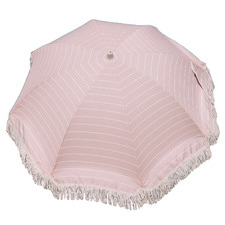213cm Pink & White Stripe Premium Beach Umbrella