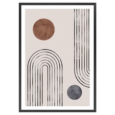 Arches & Buds Printed Wall Art