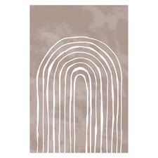 Arch One Way III White Printed Wall Art