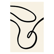 Black Lines II Printed Wall Art