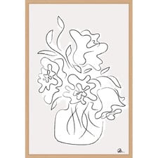 Flower Bouquet Printed Wall Art