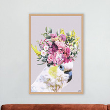 Pretty Cockatoo Printed Wall Art