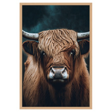 Highland Cow Printed Wall Art