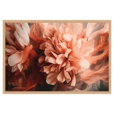 Splashed Peony Printed Wall Art