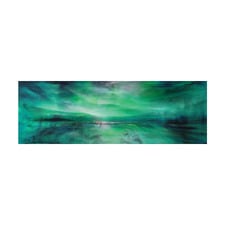 Green Southern Lights Printed Wall Art