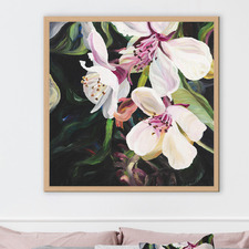 Orange Mexican Blossom Printed Wall Art