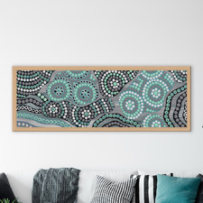 Teal Bahna Gratitude II Canvas Wall Art