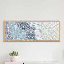 Blue Gwong Gung I Canvas Wall Art