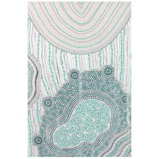 Emerald Green Gwong Gung II Canvas Wall Art