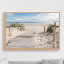 Ocean Boardwalk Canvas Wall Art