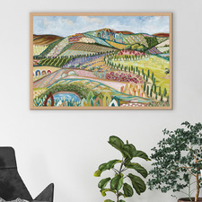 Flower Fields Canvas Wall Art