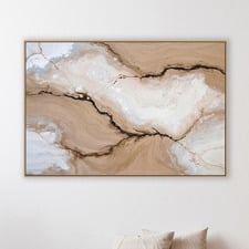 Straited Fractured Canvas Wall Art