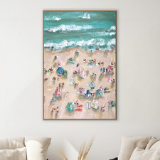 Umbrella Blur Canvas Wall Art