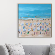 Sunlit Beach Bliss Canvas Wall Art