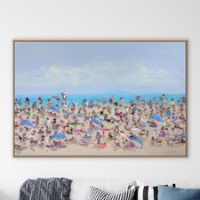 Beachside Blurs Canvas Wall Art