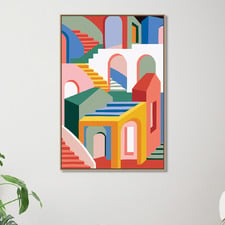 Maze Canvas Wall Art