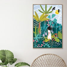 In the Greenhouse Canvas Wall Art
