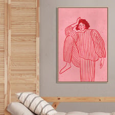 Stripy PJs Canvas Wall Art