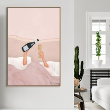 Morning Champers Canvas Wall Art