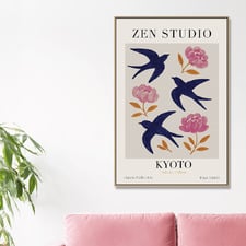 Flight & Blossoms Canvas Wall Art