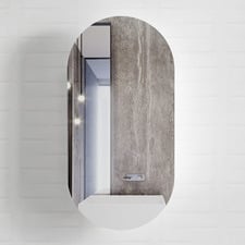 Noosa 450mm Pill Mirrored Shaving Cabinet